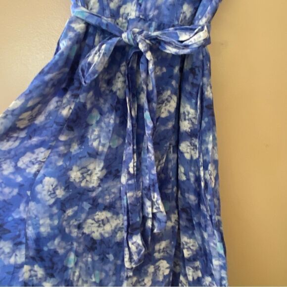 Bardot Vibrant Floral Midi Dress Blue Corset Bustier Sundress Sz XL - Picture 12 of 14